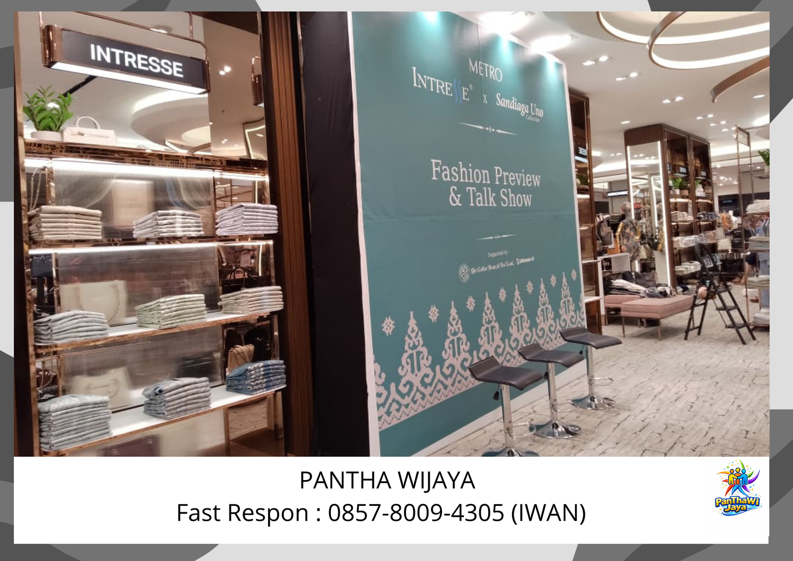 Rental Backdrop Photobooth Kursi Barstol Hitam Area Bekasi