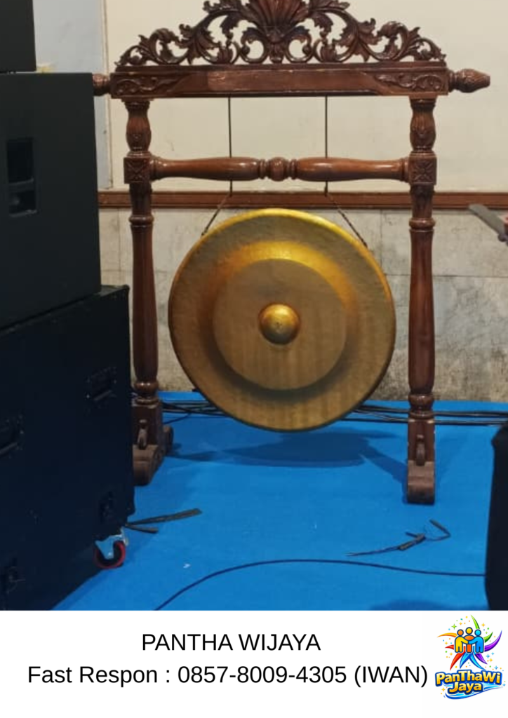 Sewa Gong Peresmian Gold Standing Ukiran Area Bekasi