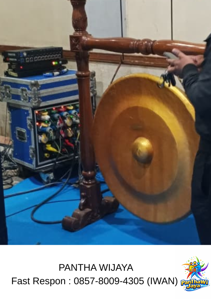 Sewa Gong Peresmian Gold Standing Ukiran Area Bekasi