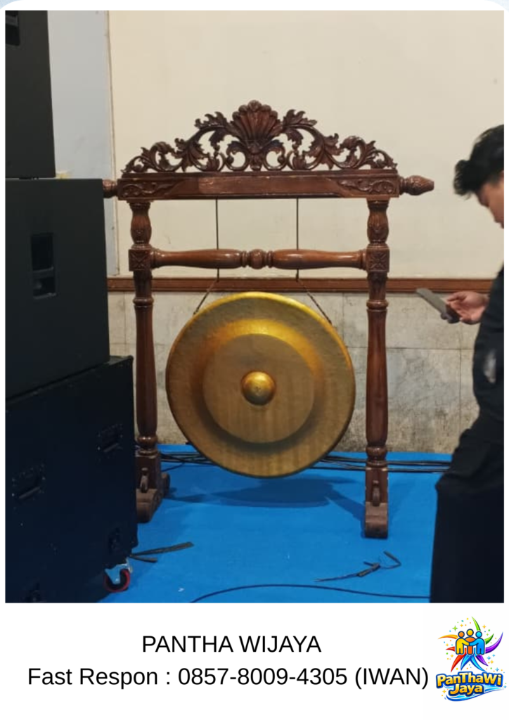 Sewa Gong Peresmian Gold Standing Ukiran Area Bekasi