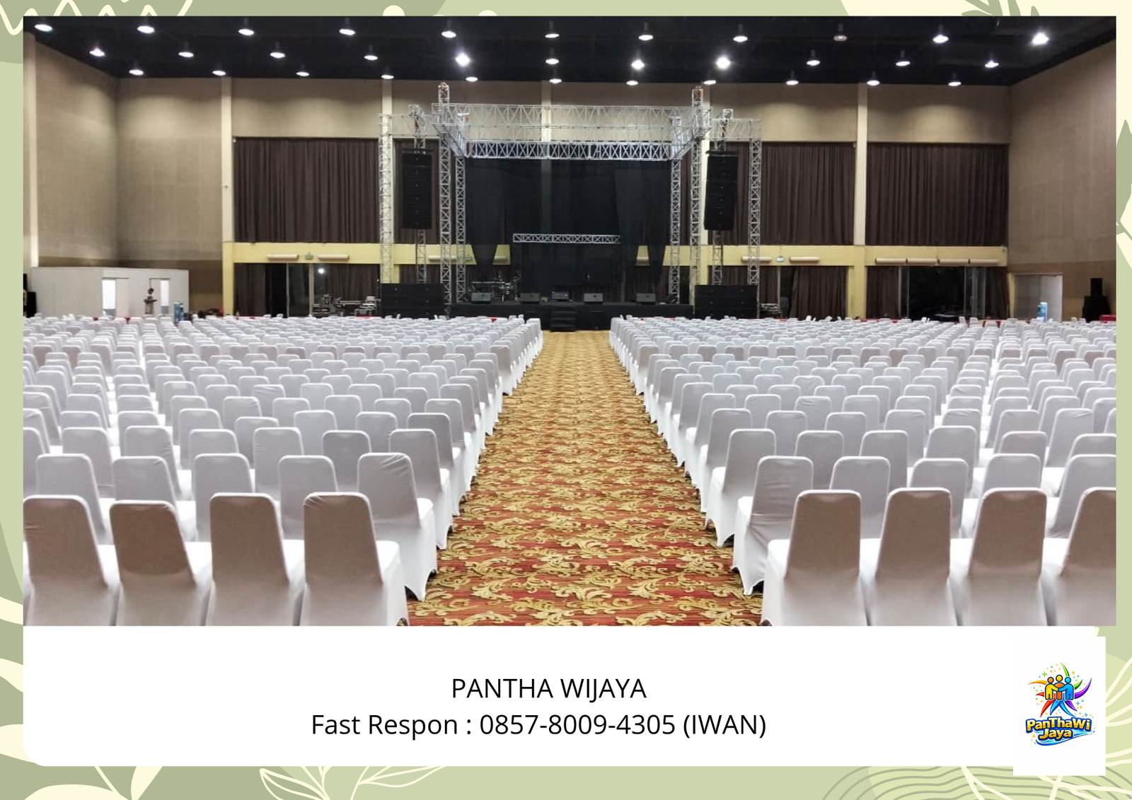 Sewa Kursi Event Full Cover Sarung Kursi Putih Jakarta