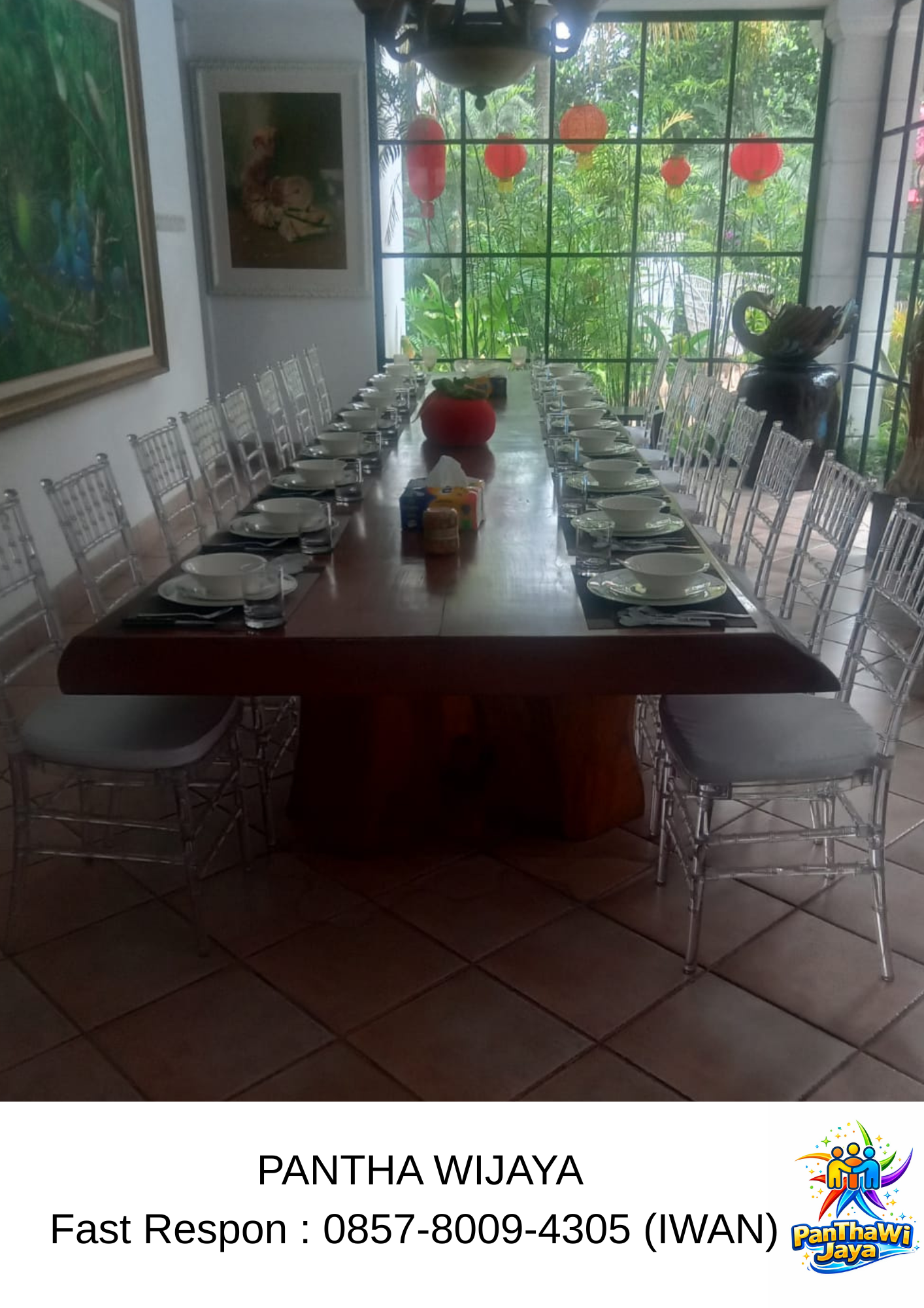 Sewa Kursi Tiffany Acrylic Jabodetabek