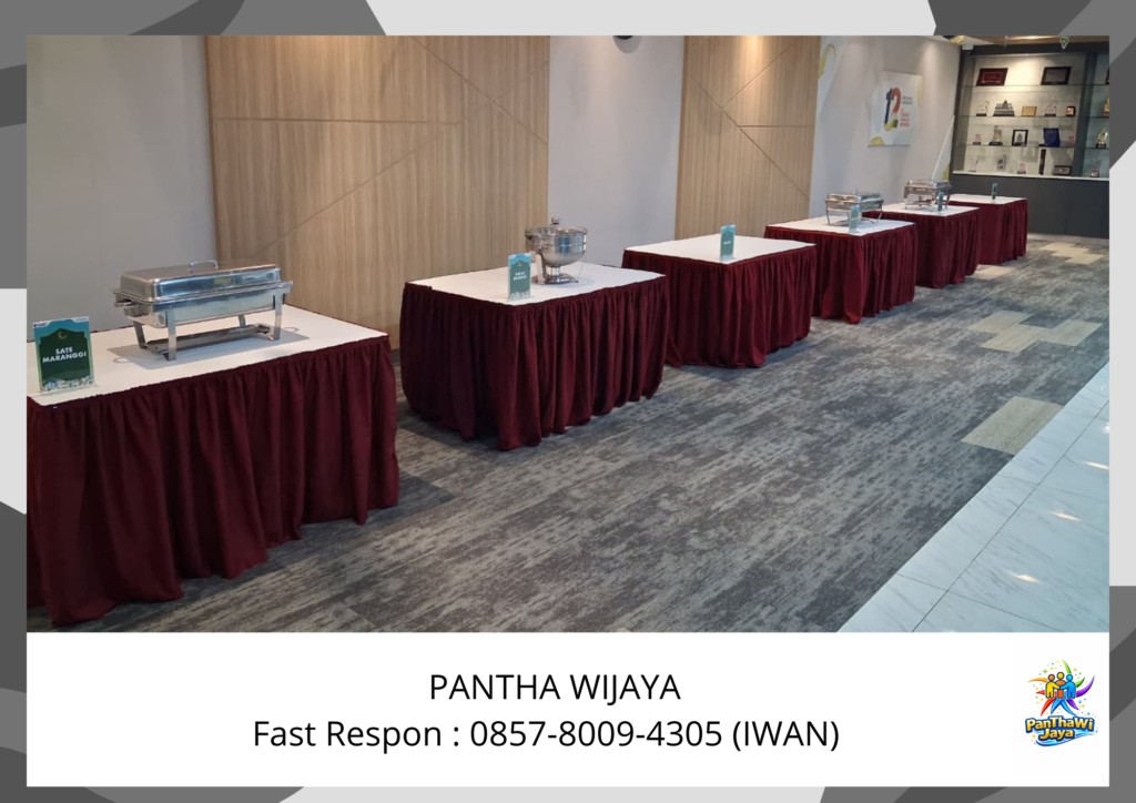 Sewa Meja Kotak Lengkap Taplak Bekasi
