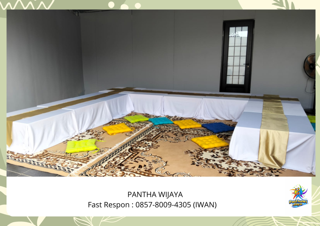 Sewa Meja Kotak Lesehan Karpet Tebal Type Permadani Jakarta