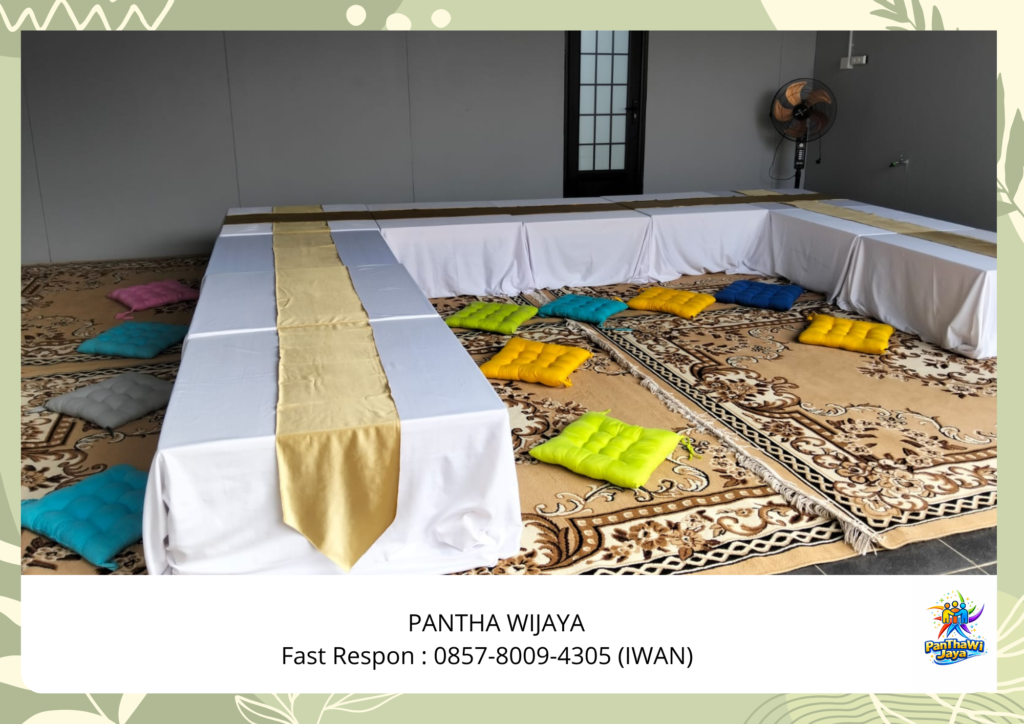 Sewa Meja Kotak Lesehan Karpet Tebal Type Permadani Jakarta