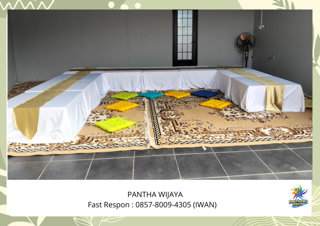 Sewa Meja Kotak Lesehan Karpet Tebal Type Permadani Jakarta