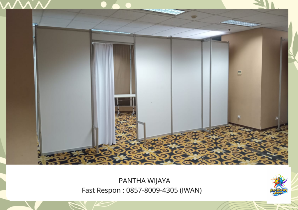 Sewa Partisi Sekat Ruangan Tersedia Hitam Dan Putih di Jakarta