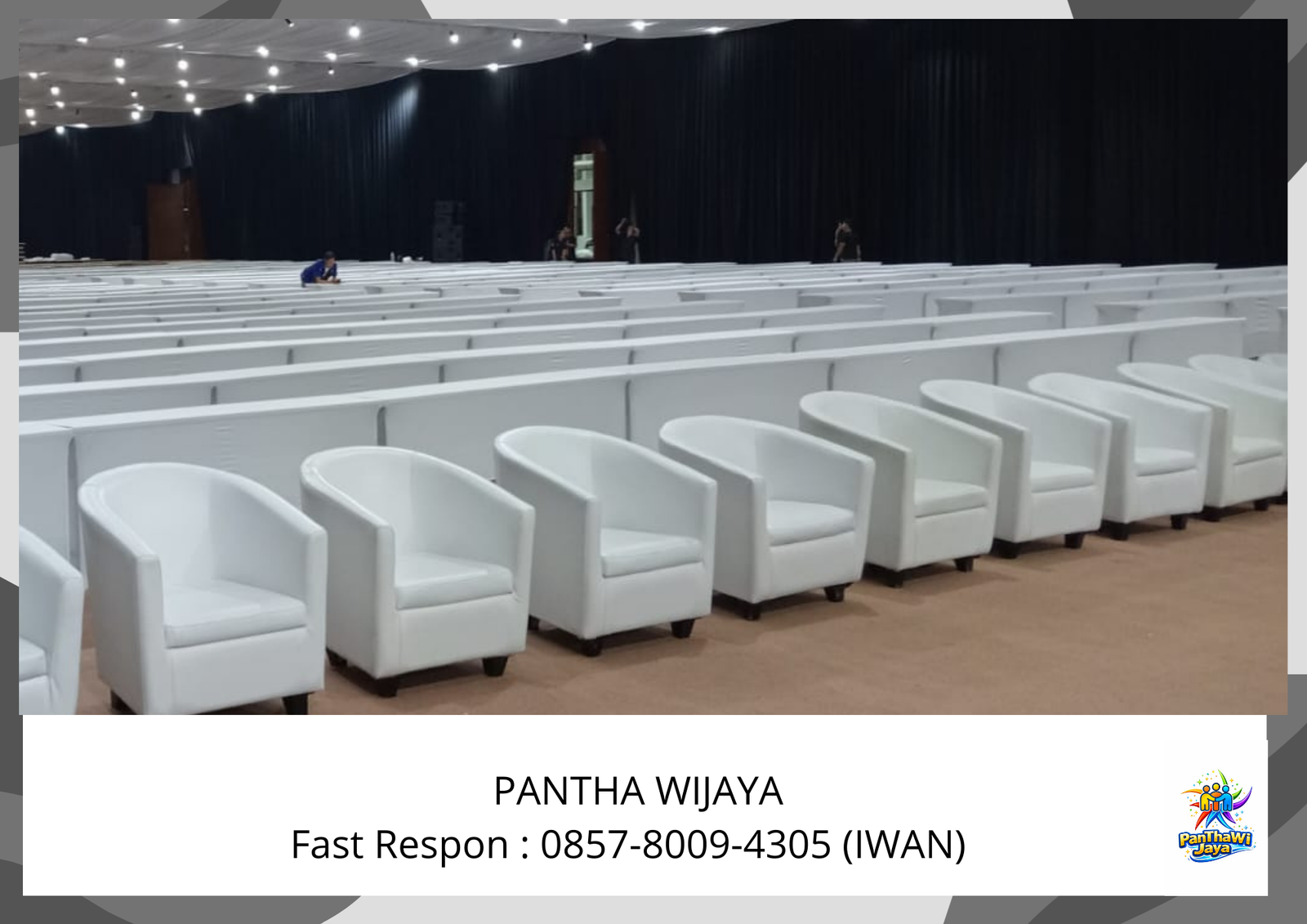 Sewa Sofa Type Oval Putih Area Jakarta
