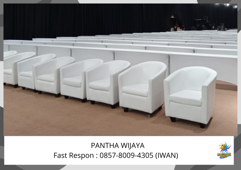 Sewa Sofa Type Oval Putih Area Jakarta