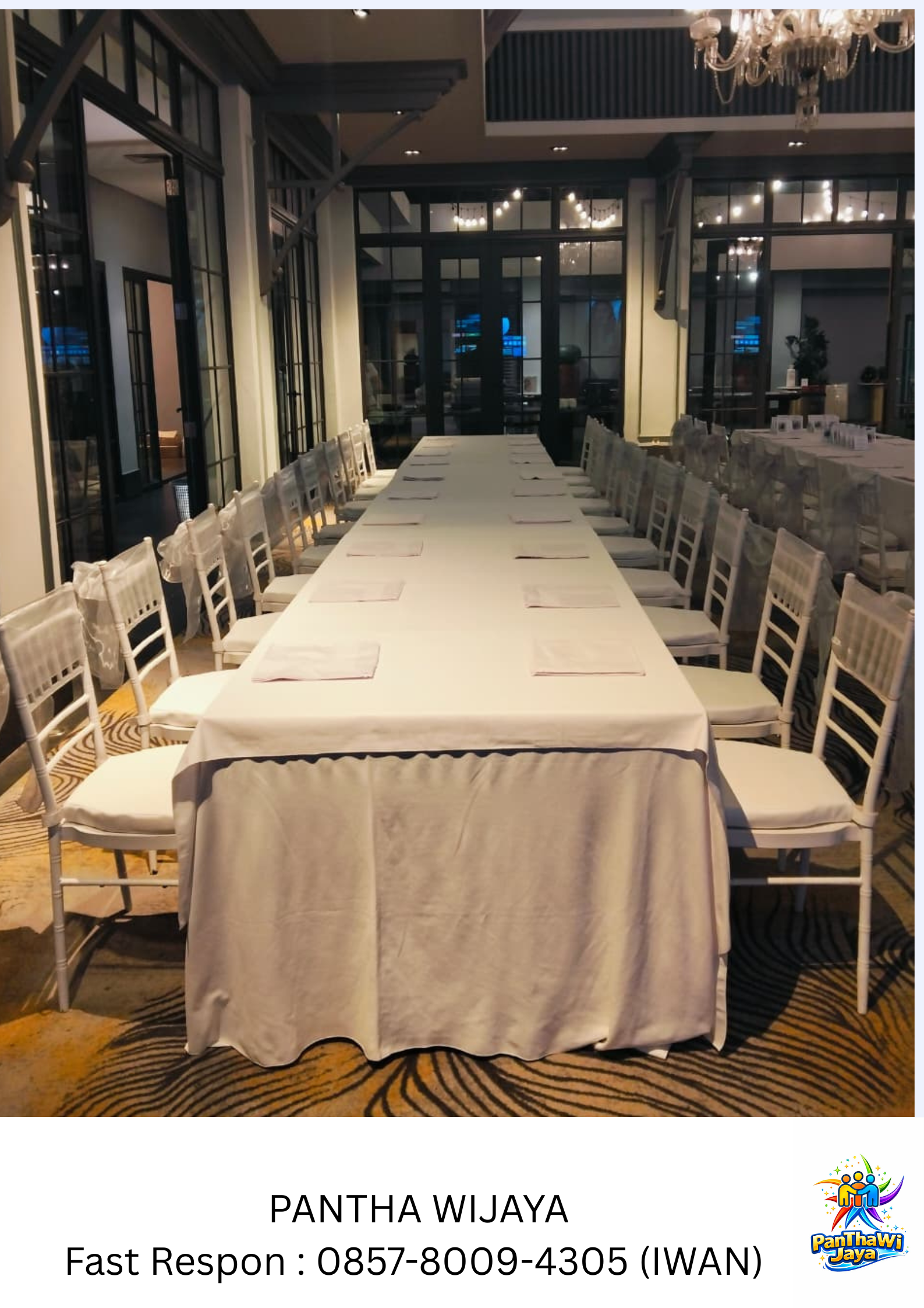 Sewa Kursi Tiffany Ready Stok Area Jakarta Pusat