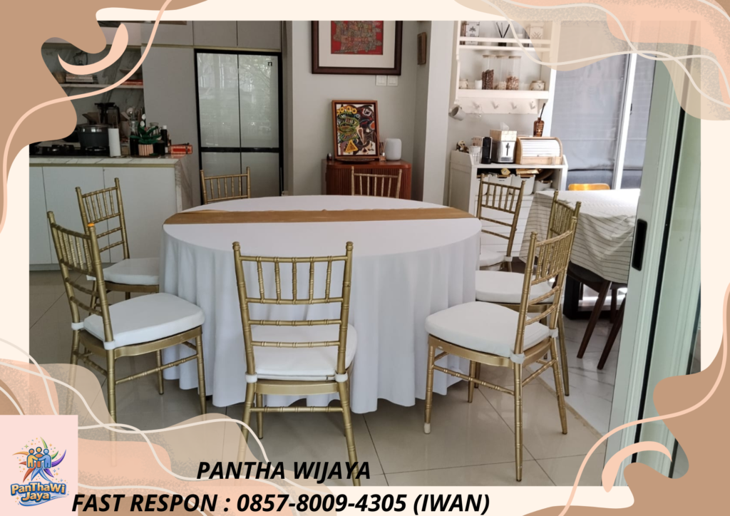 Ready Kursi TIffany Gold Bantalan Putih Bekasi