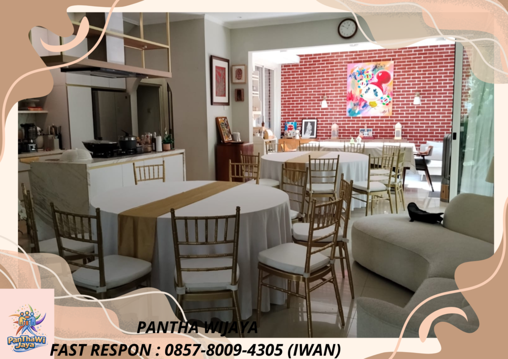 Ready Kursi TIffany Gold Bantalan Putih Bekasi