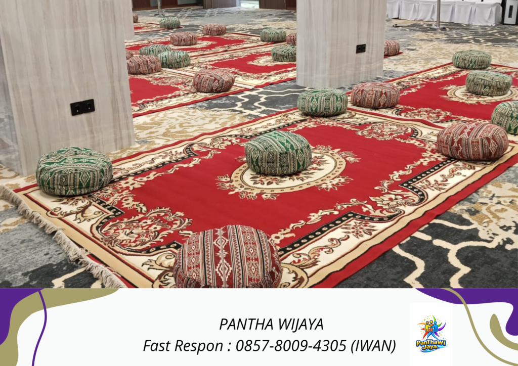 Rental Karpet Permadani Bantal Lesehan Bulat Tangerang Banten