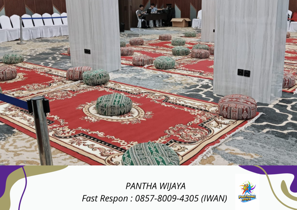 Rental Karpet Permadani Bantal Lesehan Bulat Tangerang Banten