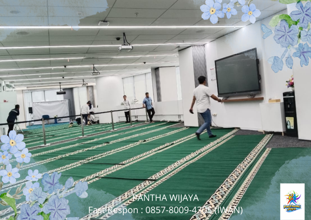 Sewa Karpet Sajadah Masjid warna Hijau Area Bekasi