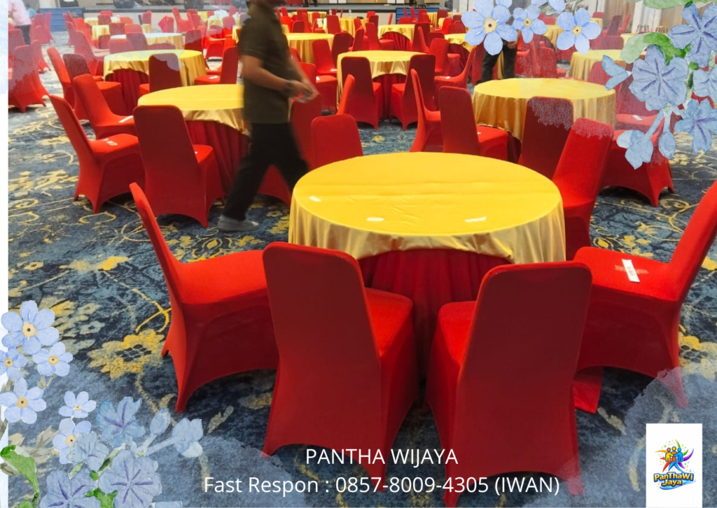 Sewa Kursi Event Cover Merah Area Bekasi
