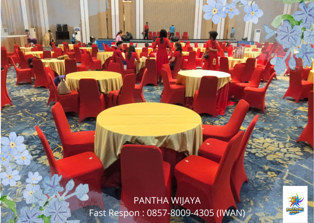 Sewa Kursi Event Cover Merah Area Bekasi