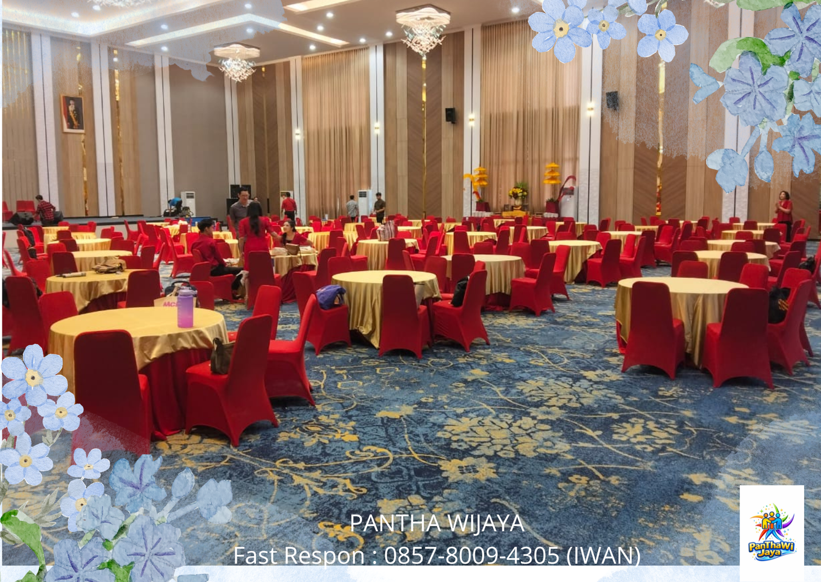 Sewa Kursi Event Cover Merah Area Bekasi