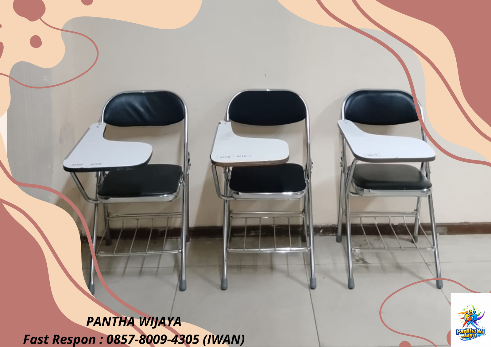 Sewa Kursi Test Kuliah Lipat Stainless Bekasi