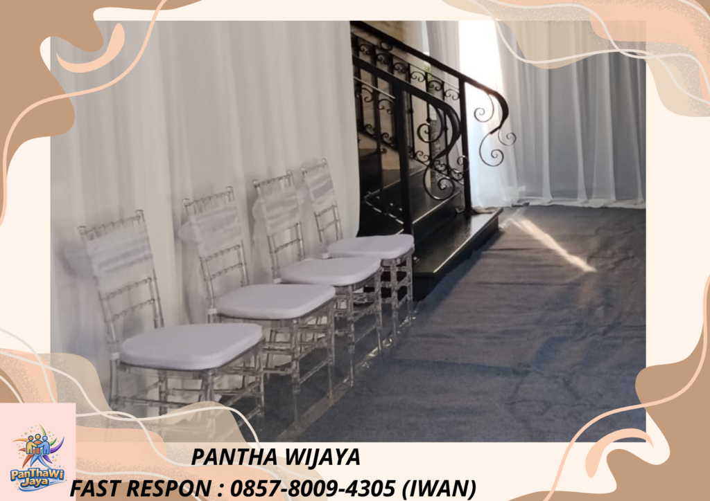 Sewa Kursi Tiffany Acrylic Pita Putih Area Jakarta Utara