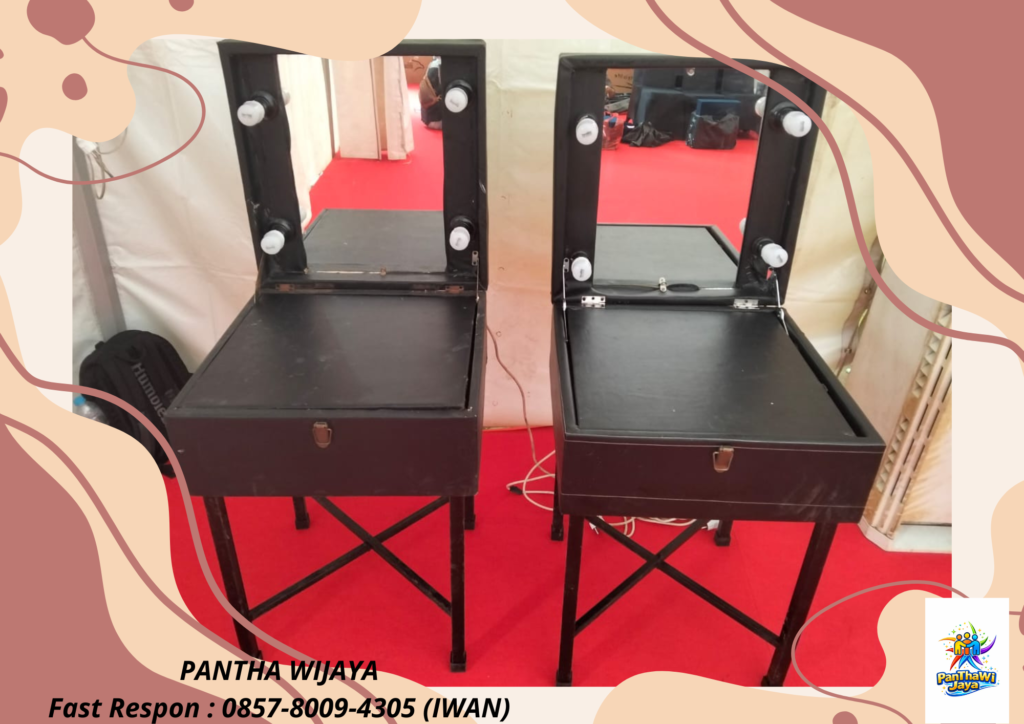 Sewa Meja Kaca Rias VIp Hitam Jakarta