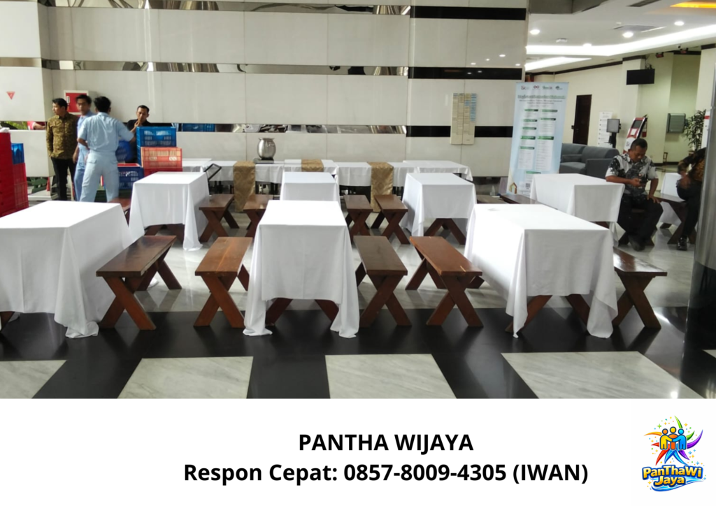 Sewa Meja Kotak Kursi Taman Kayu Area Bekasi
