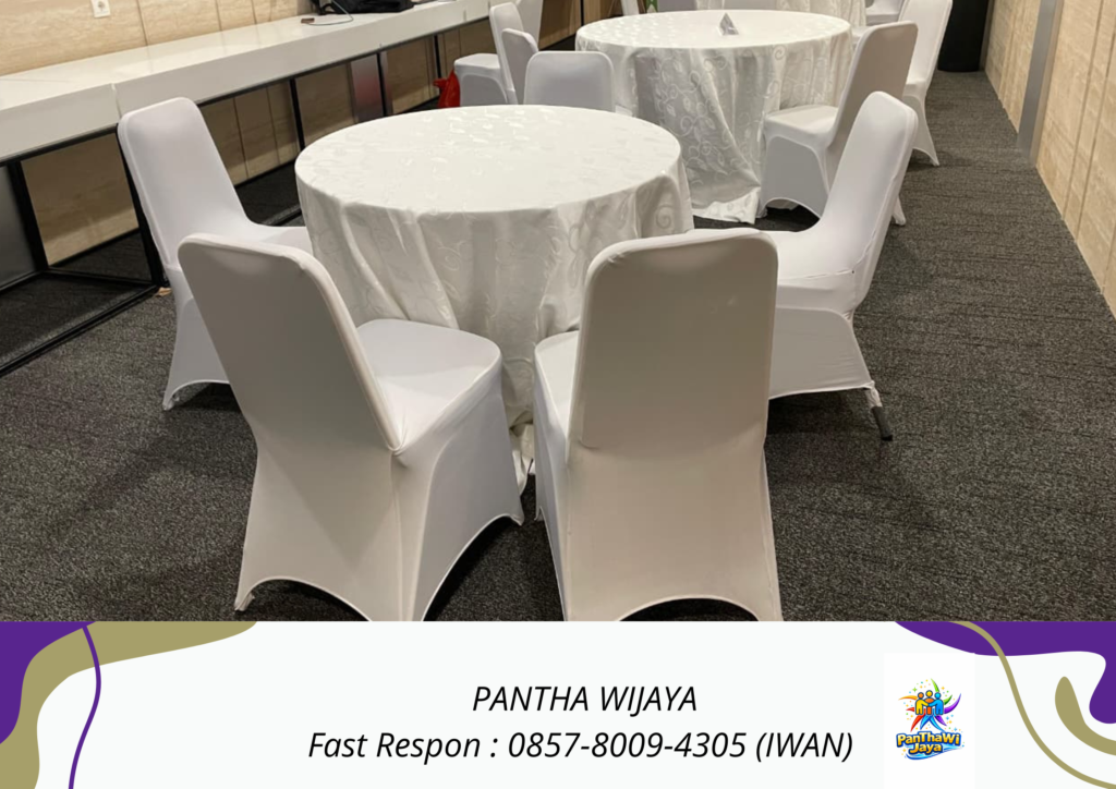Sewa Meja Kursi Futura Taplak Putih Area Jakarta Pusat