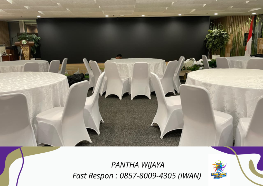 Sewa Meja Kursi Futura Taplak Putih Area Jakarta Pusat