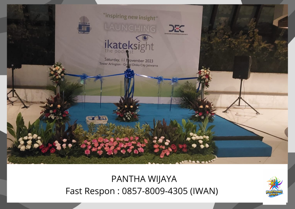 Sewa Panggung Mini Garden Bunga Segar Area Cikarang Bekasi