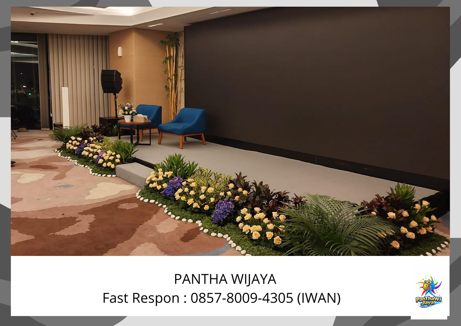 Sewa Panggung Mini Garden Bunga Segar Area Cikarang Bekasi