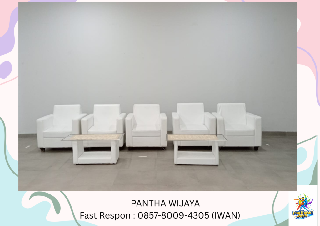 Sewa Sofa Minimalis Model Kotak Warna Hitam Dan Putih Karawang