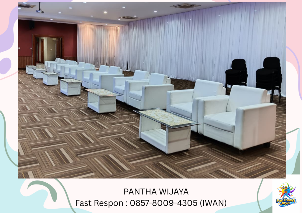 Sewa Sofa Minimalis Model Kotak Warna Hitam Dan Putih Karawang