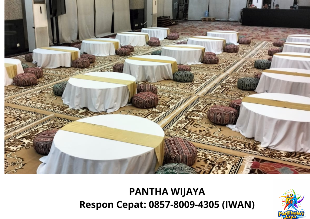 Sewa Tenda Roder Berikut Meja Kursi Lesehan Permadani Jakarta