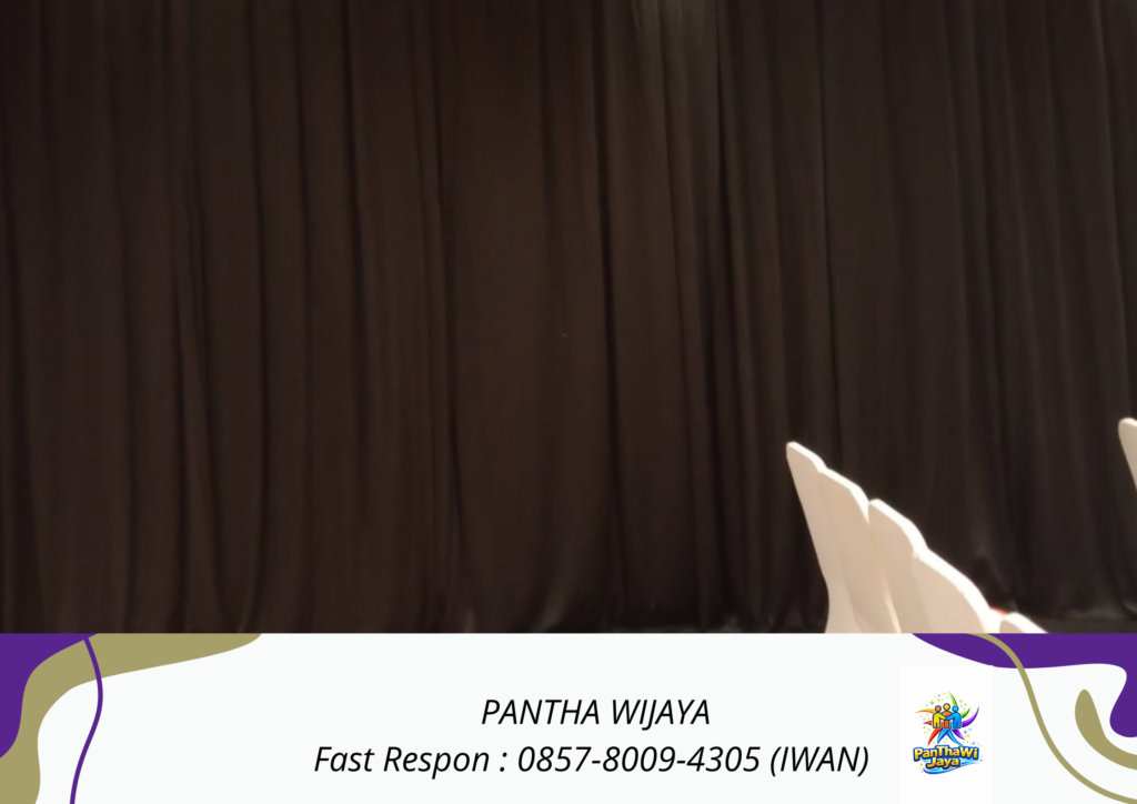 Sewa Tirai Lotto Tebal Hitam Jakarta