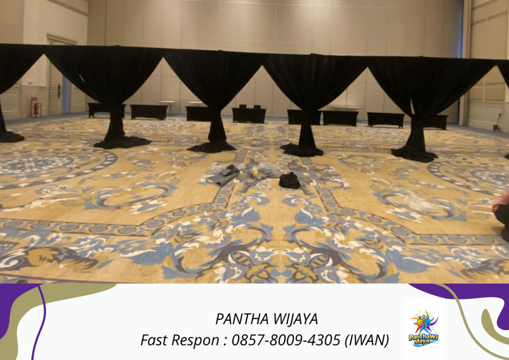 Sewa Tirai Lotto Tebal Hitam Jakarta