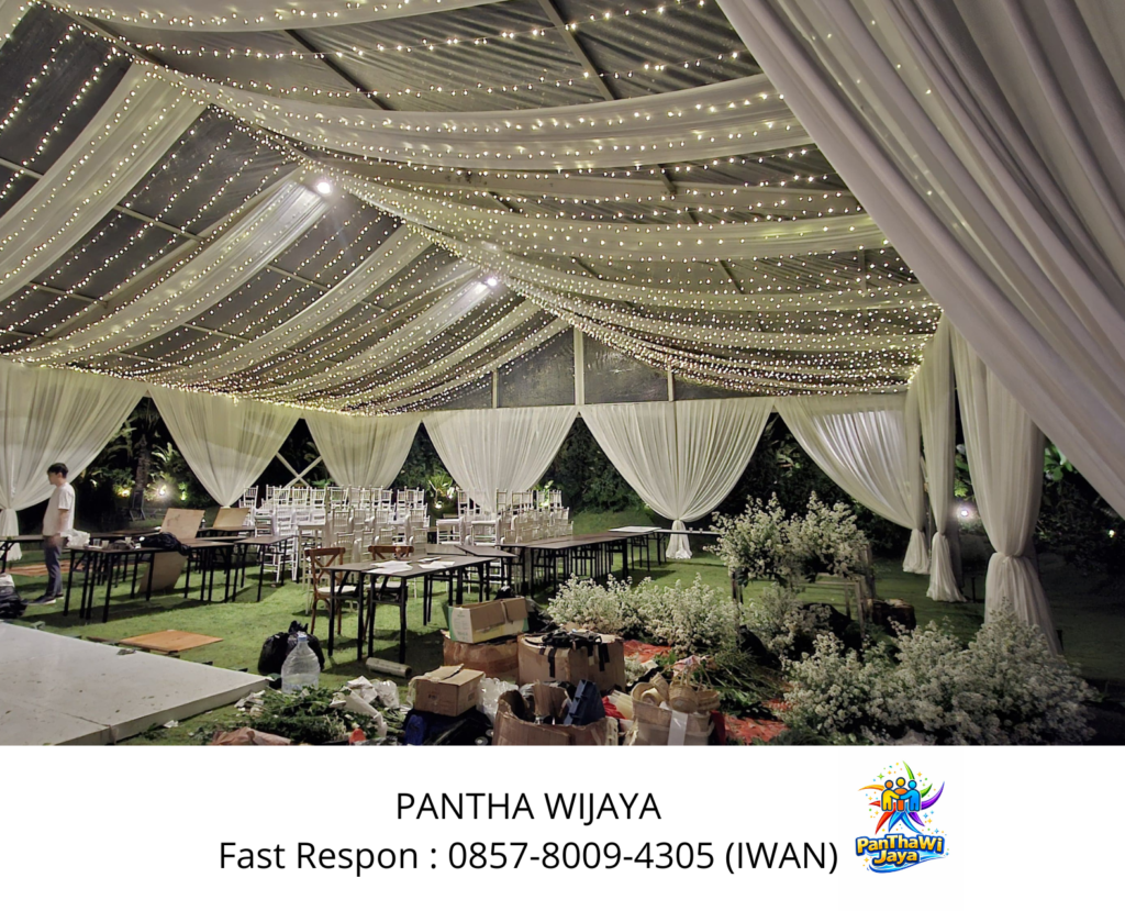 Jasa Sewa Tenda Roder dan Dekorasi Kain  Area Jakarta