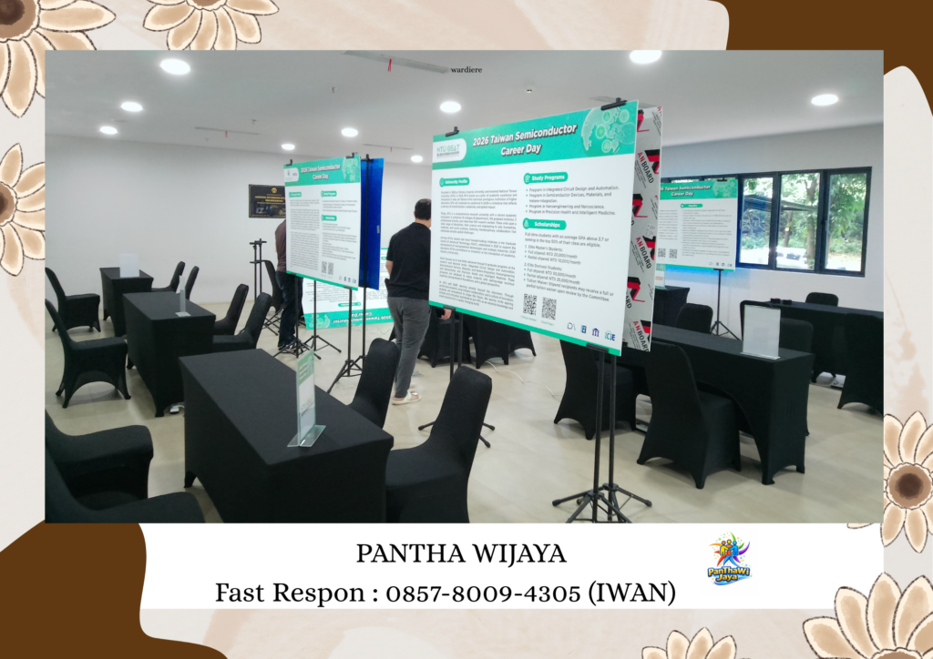 Sewa Meja Kursi Event Full Cover Hitam Area Depok