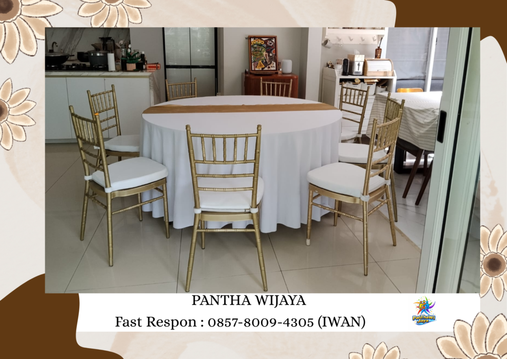 Sewa Meja Bulat Lengkap Cover Daerah Jakarta Pusat