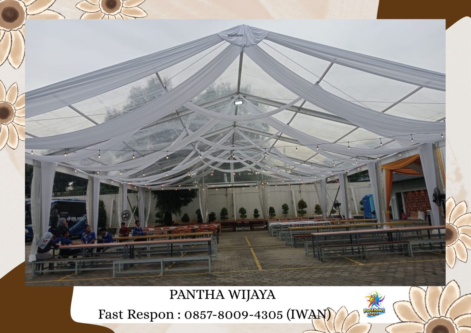 Jasa Sewa Tenda Roder dan Dekorasi Kain Area Bekasi