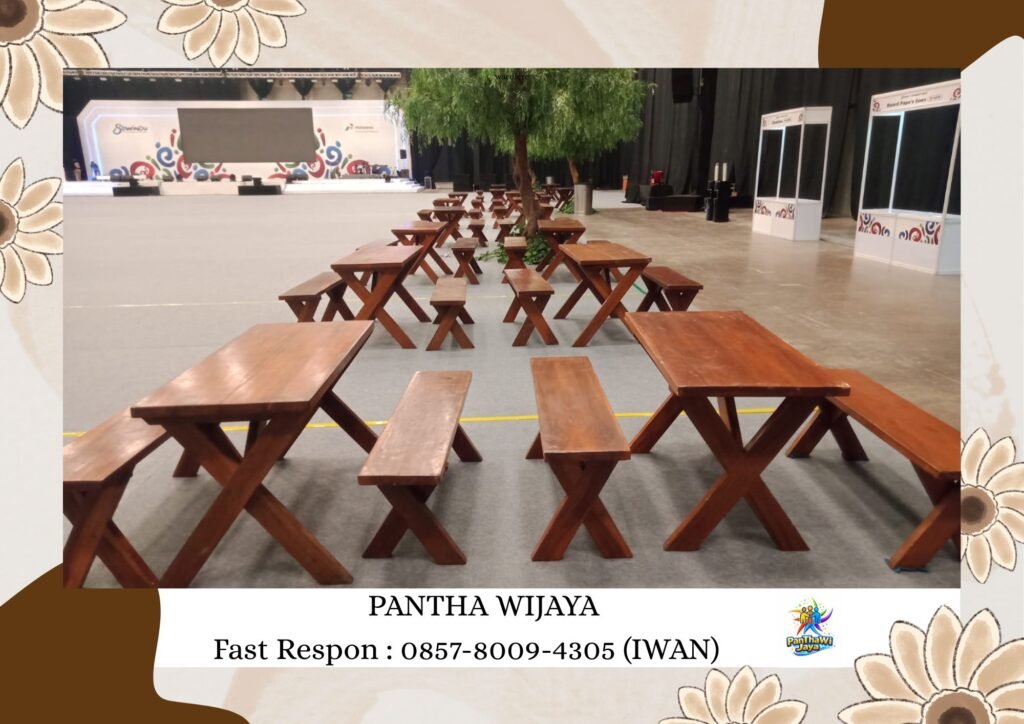 Sewa Meja Dan Kursi Taman Kayu Area Bogor