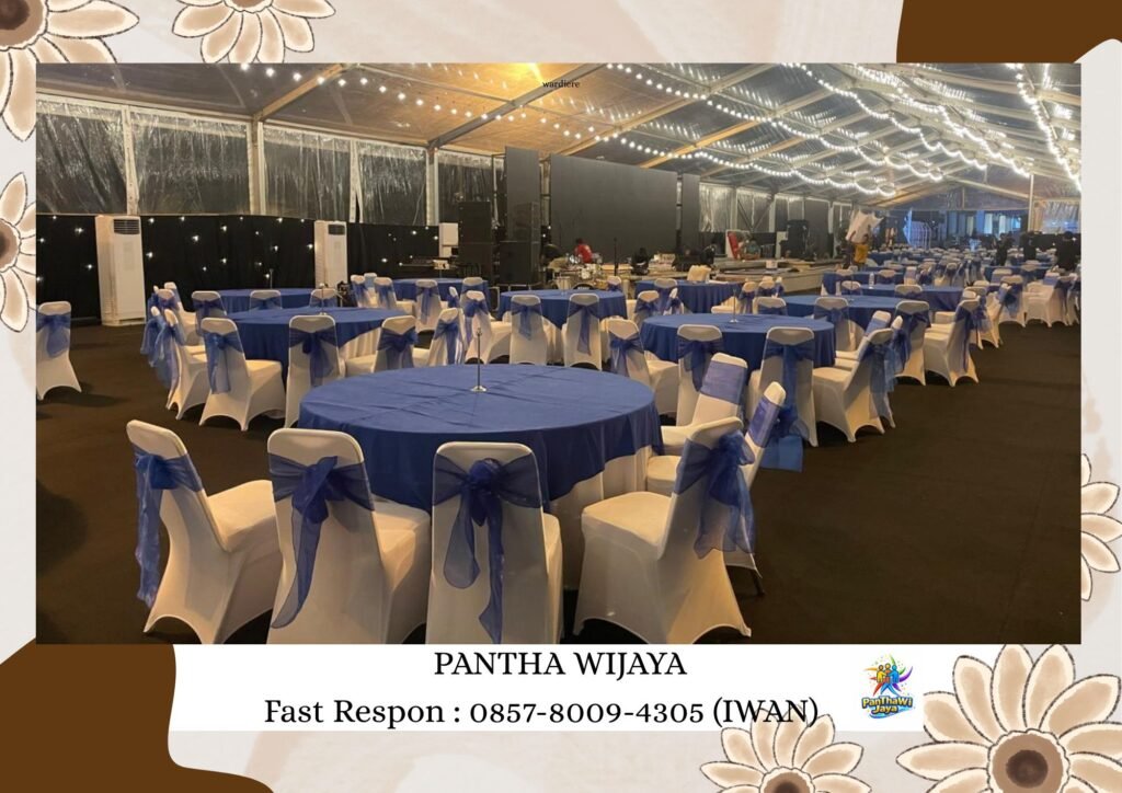 Jasa Sewa Meja Bulat dan Kursi Cover Daerah Jakarta