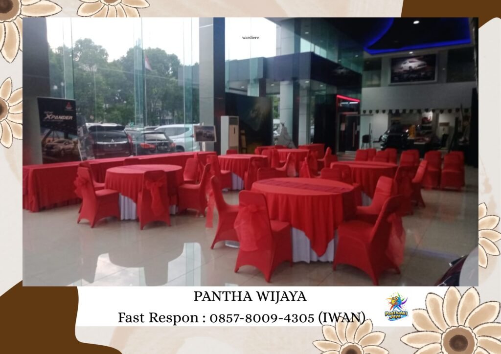 Jasa Sewa Meja Bulat dan Kursi Cover Daerah Jakarta