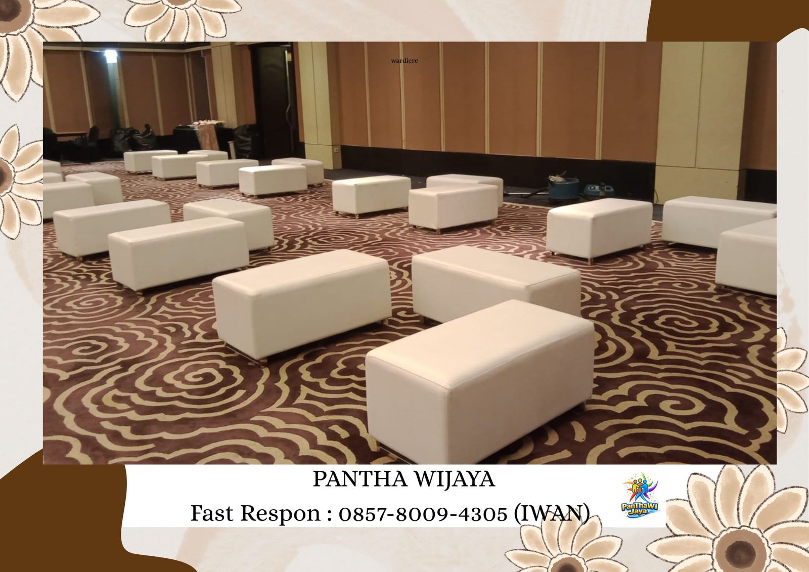 Jasa Sewa Kursi Puff Kotak Banyak Warna Area Jakarta