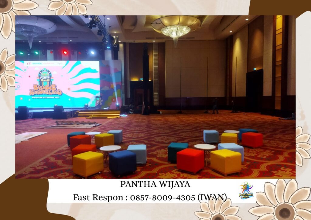 Jasa Sewa Kursi Puff Kotak Banyak Warna Area Jakarta