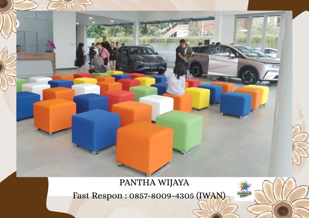 Jasa Sewa Kursi Puff Kotak Banyak Warna Area Jakarta