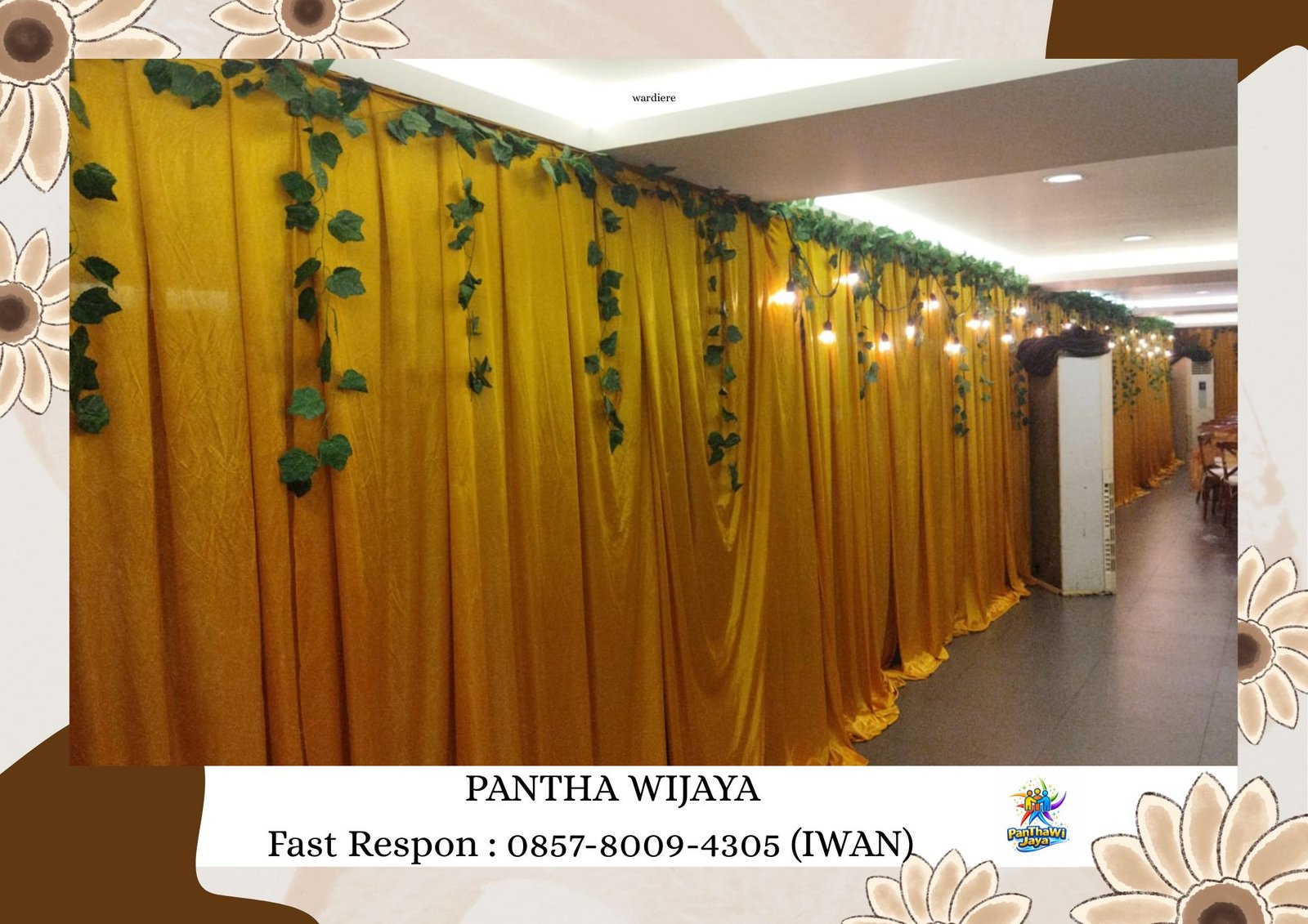 Sewa Tirai Filamin Aneka warna Area Cikarang