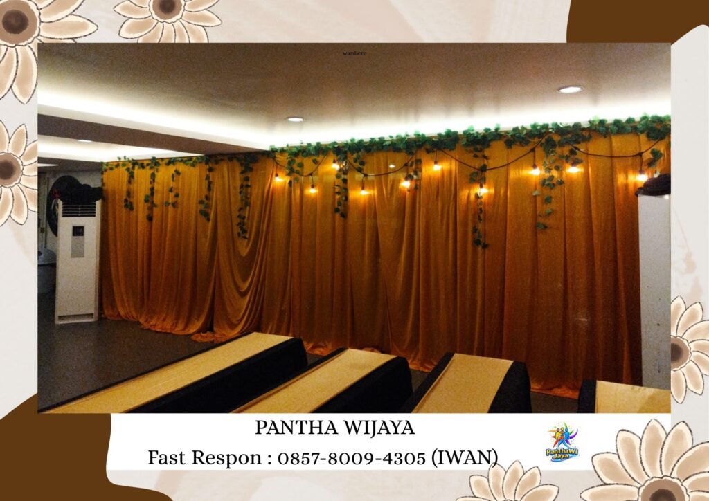 Sewa Tirai Filamin Aneka warna Area Cikarang