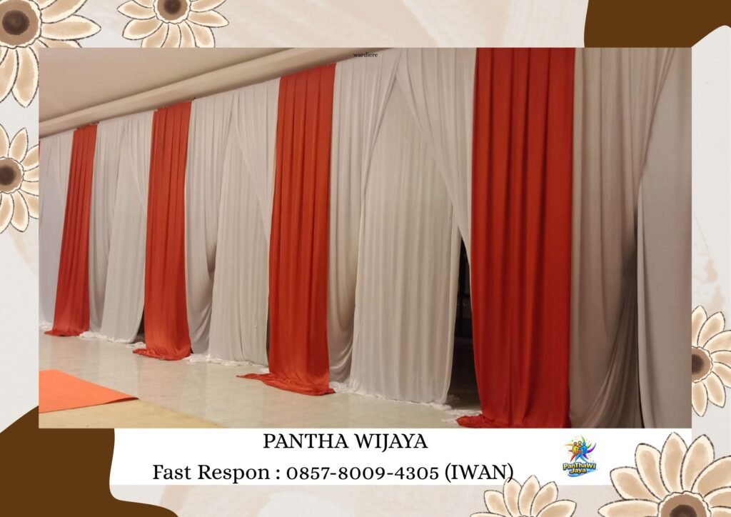 Sewa Tirai Filamin Aneka warna Area Cikarang