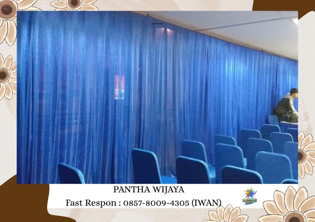 Sewa Tirai Filamin Aneka warna Area Cikarang