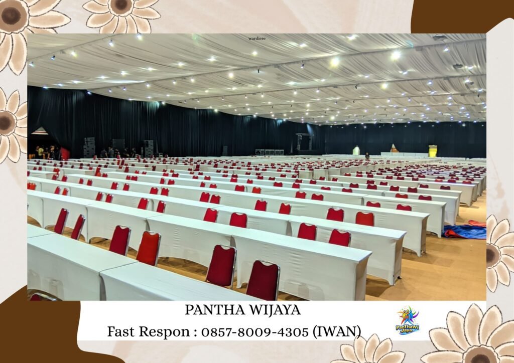 Rental Meja Bundar, Meja Ibm, Meja Kotak Full Cover Cikarang